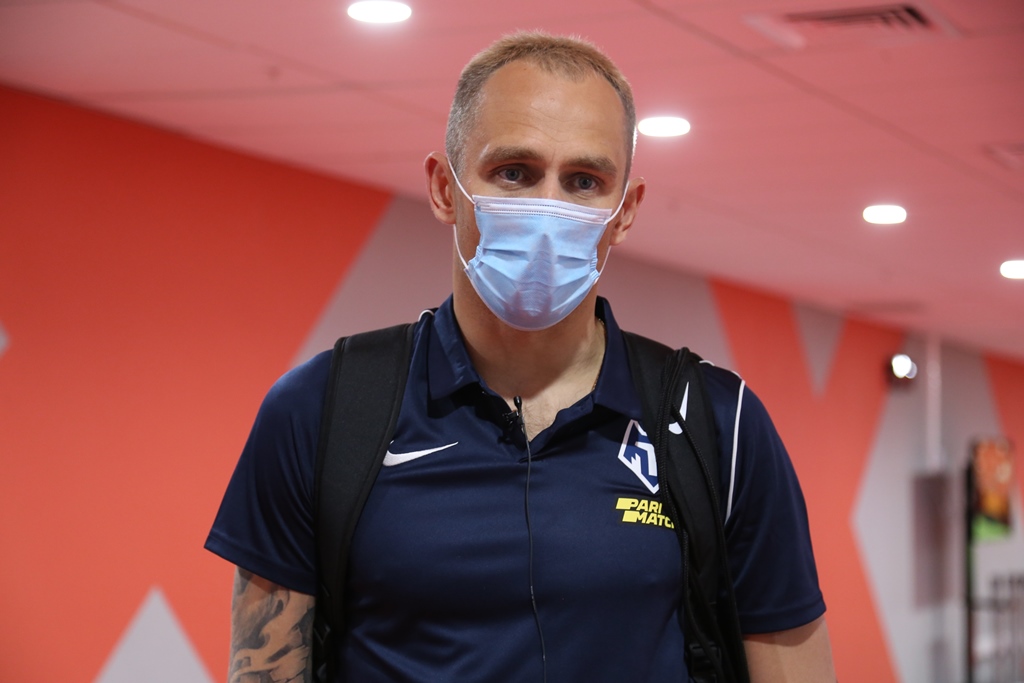 Сергей Рыжиков и Алексей Грицаенко после матча "Тамбов" - "Химки"